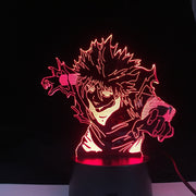 Killua Attacking Anime Lamp Hunter x 3D Led 16 Colors Decor Light Japanese Anime Remote Control Base Table Lamp Home Decor