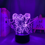 Kimetsu No Yaiba Tanjiro X Nezuko 3D LED Night Lamp Home Decor Children's Festival Birthday gifts USB link Charging Neon Lights