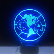 Novelty 7 Color change Creative 3D CA North America Map Acrylic Visual Light LED Lamp Decoration Lamps Bedroom Night Light Gifts
