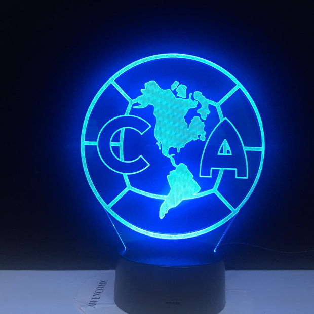 Novelty 7 Color change Creative 3D CA North America Map Acrylic Visual Light LED Lamp Decoration Lamps Bedroom Night Light Gifts