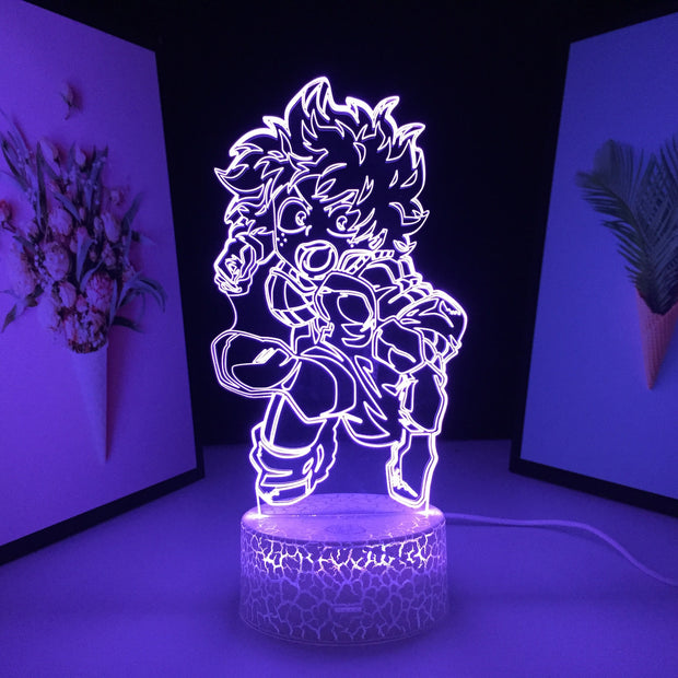 My Hero Academia LED Night Light Figure Series for Kids Gift Child Bedroom Decor Nightlight Color Changing Manga 3D Desk Lamp