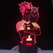 Haikyuu Anime Kotaru Bokuto 3D Neon Lamp Home Bedroom Table Decoration for Kids Children's Festival Birthday Gifts USB Link Charging LED Light
