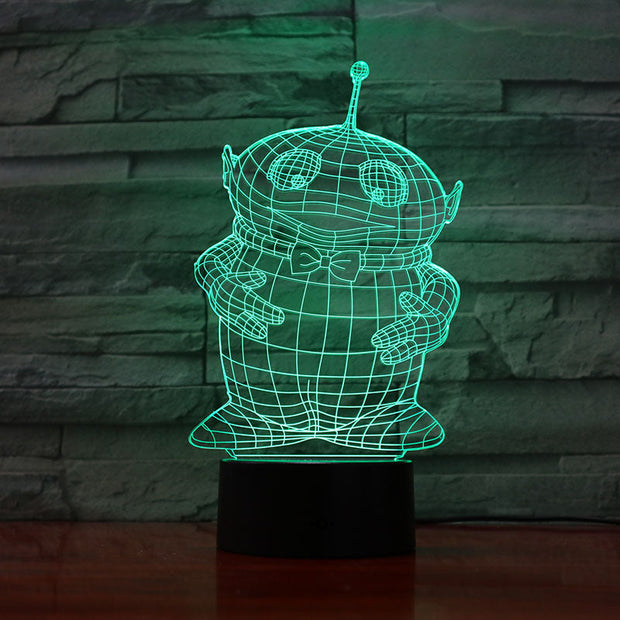 Teletubbies Night Light LED Decor 3D Illusion Touch Sensor Child Kids Gift Baby Nightlight Cartoon Table Lamp Bedroom Decoration