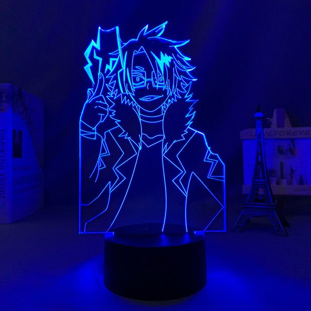 My Hero Academia Denki Kaminari 3D LED Lamp  Anime Figure Bedroom Desk Decoration Small Night Light for Children's Festival Birthday Gifts