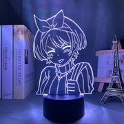 3d Lamp Anime Rent A Girlfriend Sarashina Ruka Night Light for Kids Bedroom Decor Birthday Gift Manga Kanojo Okarishimasu Lamp