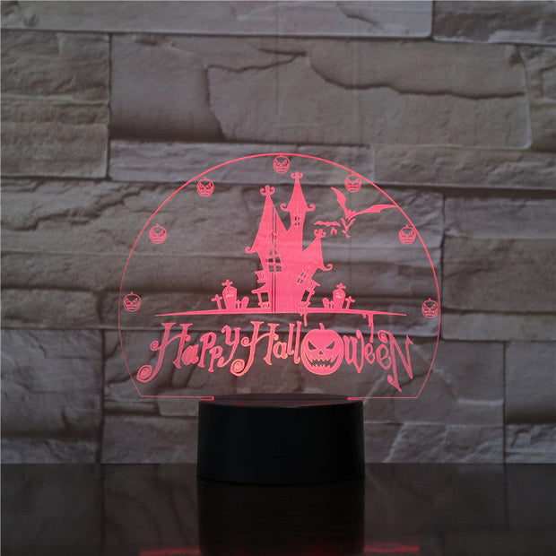 3D Lamp Halloween Festival Best Present for Children Dropshipping 2019 Visual Light Effect Awesome Decor Night Light Lamp 1761