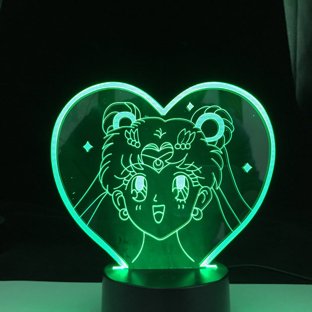 3d Lamp Anime Sailor Moon for Children's Room Decorative Night Light Kids Bithday Gift Manga Sailor Moon Led Light Bedside