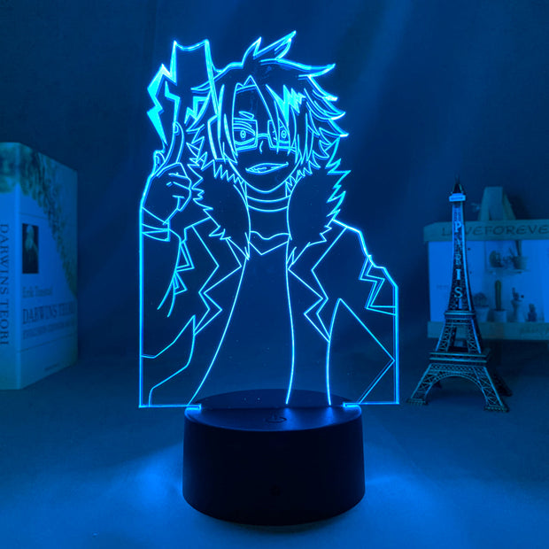 My Hero Academia Denki Kaminari 3D LED Lamp  Anime Figure Bedroom Desk Decoration Small Night Light for Children's Festival Birthday Gifts