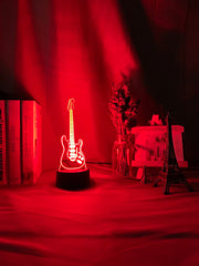 Musical Instrument Baby Night Light Led 7 Colors Changing Bedroom Decor Light Guitar Gift for Kids Girls Table Usb 3d Lamp Bass