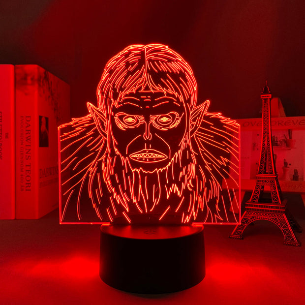 Anime Led Light Attack on Titan Beast Titan for Bedroom Decor Night Light Kid Birthday Gift Manga Shingeki No Kyojin 3d Lamp