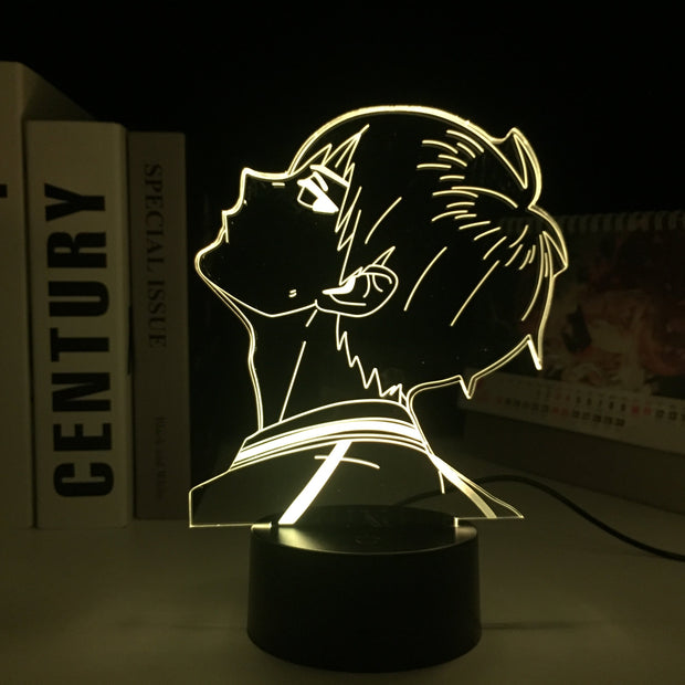 Anime Figure Haikyuu Tobio Kageyama 3D Night Light Home Bedroom Table Decoration for Children's Festival Birthday Gifts  7 Color Changes With Remote Control LED Lamp