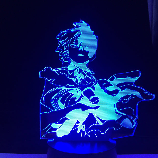 Boku no Hero Academia ANIME LAMP Todoroki Shoto Led Night Lights MY HERO ACADEMIA Lampara For Xmas Gift