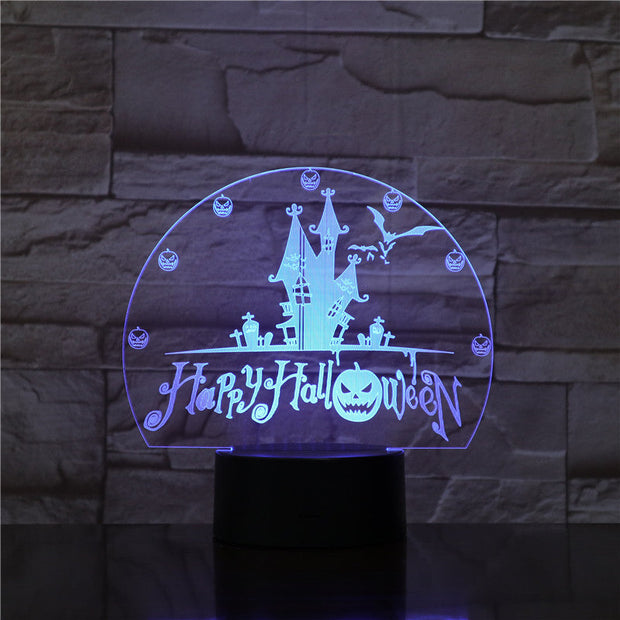 3D Lamp Halloween Festival Best Present for Children Dropshipping 2019 Visual Light Effect Awesome Decor Night Light Lamp 1761