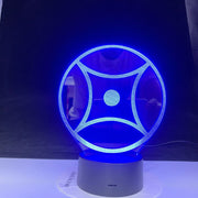 Abstract Special Logo 3D LED Lamp Night Light RGBW Bulb Party Decoration Christmas Gift Cartoon Luminaria Lampara Remote Control