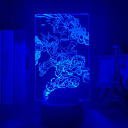 Anime Led Night Light My Hero Academia Izuku for Bedroom Decor Birthday Gift Manga My Hero Academia Shoto 3d Light Bakugo