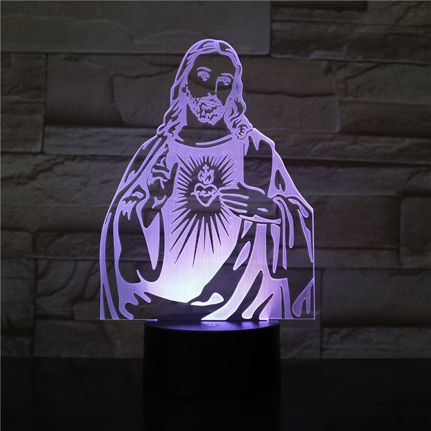 Jesus Figure 7 Colors Change Night Lamp 3D LED Table Light for Bedroom Sleeping Lamp Home Decor Art Decor Dropshipping 3232