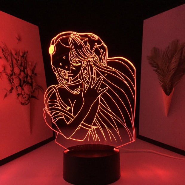 Anime Elfen Lied Lucy Nyu Figure Desk Lamp Acrylic LED Home Room Decoration Birthday Gift 7 Colors