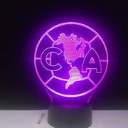 Novelty 7 Color change Creative 3D CA North America Map Acrylic Visual Light LED Lamp Decoration Lamps Bedroom Night Light Gifts