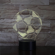 Gift for Boyfriends 3D Soccer Fan Soccer Ball Style Led Night Light for Bedroom Decor Remote Touch Control Dropshipping 3376