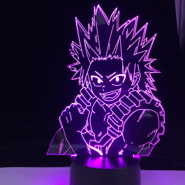 Kirishima Eijiro My Hero Academia ANIME Lights 3D Led Lamp Colorful Changing Nightlights Lampara For Home Decor New Year Gift