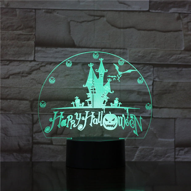 3D Lamp Halloween Festival Best Present for Children Dropshipping 2019 Visual Light Effect Awesome Decor Night Light Lamp 1761