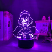 3D LED Lamp Anime Figure High Rise Invasion The Maid Mask Bedroom Desk Decoration Small Night Light for Children's Festival Birthday Gifts