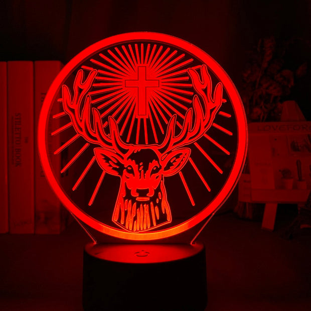 Led Night Light Lamp Jagermeister 16 Colors Changing Touch Sensor Usb and Battery Powered Nightlight for Bar Table Lamp