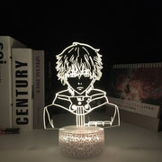 3D LED Anime Figures Tokyo Ghoul Ken Kaneki Night Light Touch Sensor Colorful Home Bedroom Table Decoration for Children's Festival Birthday Gifts Acrylic 7 Color Changes