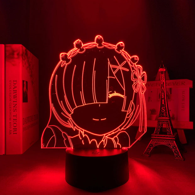 3d Anime Lamp Re Zero Starting Life In Another World LED Night Light for Room Decor Nightlight Gift Re Zero Rem Light