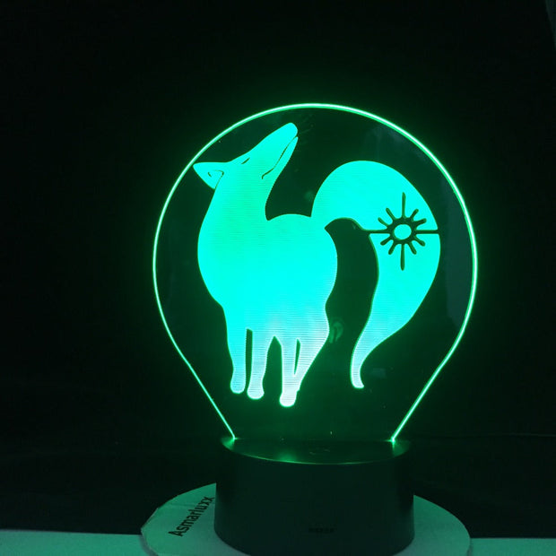BAN FOX GREED 3d LED ANIME LAMP (THE SEVEN DEADLY SINS) Manga Gift Anime 3d Lamp Night Light Lamp Otaku Gift Fast Dropshipping