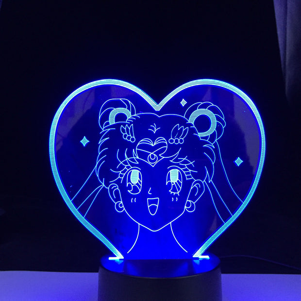 3d Lamp Anime Sailor Moon for Children's Room Decorative Night Light Kids Bithday Gift Manga Sailor Moon Led Light Bedside