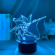 Avatar The Last Airbender Aang Home Bedroom Desk Decoration Small Night Light for Kids 3D LED Lamp Anime Figure Multiple Color Changes With Remote Control