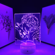 Anime Jujutsu Kaisen Yuji Itadori 3D LED Lamp  Night Light Lamp for Home Bedroom Decor USB