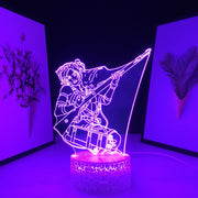 Anime Attack on Titan Annie Leonhart Manga Lamp Multi Color Conversion With Remote Control Compact And Convenient Neon Lamp