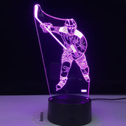 Ice Hockey Theme 3D Lamp LED Night light 7 Colors Change Touch Mood Lamp Birthday Present Table Lamp Home Decor Dropshippping