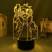 My Hero Academia Denki Kaminari 3D LED Lamp  Anime Figure Bedroom Desk Decoration Small Night Light for Children's Festival Birthday Gifts
