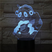 Cartoon Monkey 3D LED Nightlight Gift Bedside Usb Lamp Kids Service Modelling Table Baby Sleep Lighting Bedroom Decor AW-3322
