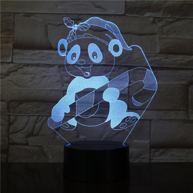 Cartoon Monkey 3D LED Nightlight Gift Bedside Usb Lamp Kids Service Modelling Table Baby Sleep Lighting Bedroom Decor AW-3322
