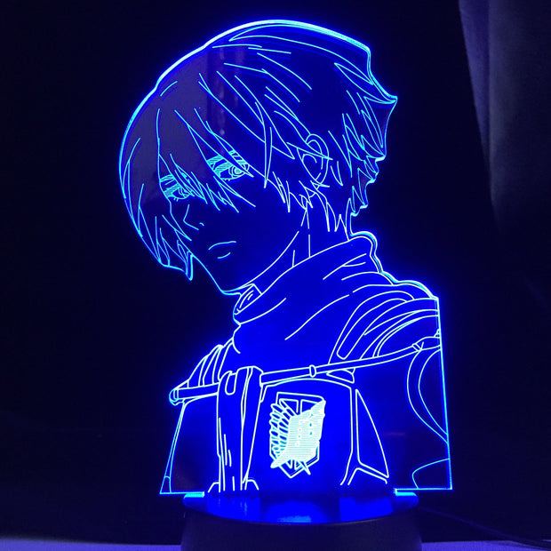 Shingeki No Kyojin 3d Light Anime Lamp Attack on Titan 4 Mikasa Ackerman Figure for Bedroom Decor Night Light Kids Birthday Gift