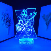 Desk Lamp Neon Lamp Acrylic 3D LED Battle Royale Figure for Kids Children's Birthday Present 7 Colors