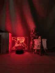 3d Night Light Eren Yeager Titan Nightlight for Kids Bedroom Decor Light Color Changing Table Night Lamp Attack on Titan Gift