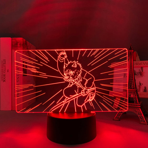 3D LED Night Lamp  Kimetsu No Yaibafor Kids Home Decor Children's Festival Birthday gifts USB link Charging Neon Lights 7 Colors