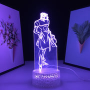 Anime JoJo Bizarre Adventure Noriaki Kakyoin 3D LED Night Light Home Bedroom Table Decoration Night Light for Children's Festival Birthday Gifts 7 Color Changes With Remote Neon Lamp