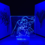 Anime Figure Inuyasha Kagome Desk Lamp Small Night Lamp Room Warm Decoration Multiple Color Changes With Remote Control