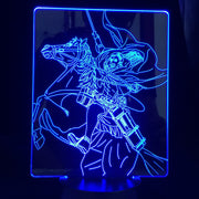 Attack on Titan Erwin Smith Anime 3d Lamp Light for Bedroom Decoration Kids Gift Attack on Titan LED Night Light Dropshipping