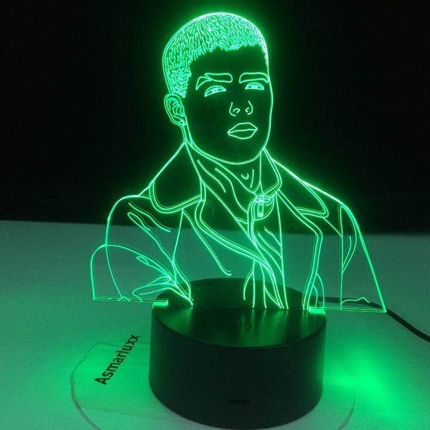 Singer Lunay 3D Led Night Light for Home Decoration Colorful Nightlight Gift for Fans Dropshipping 3d Lamp Celebrity