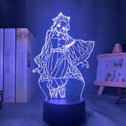 Anime Figure 3D Night Lamp Kimetsu No Yaiba Shinobu Kocho Home Decor Children's Festival Birthday gifts USB link Charging