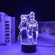 Anime Figure Temari Shikamaru 3D LED Night Light Home Bedroom Table Decoration for Children's Festival Birthday Gifts Acrylic Lamp 7 Color Changes