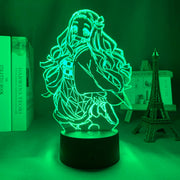 Kimetsu No Yaiba Nezuko Kamado Anime Figure 3D LED Night Lamp Home Decor Children's Festival Birthday gifts USB link Charging Neon Lights