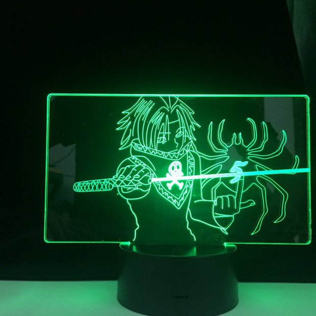FEITAN PORTOR 3D LED ANIME LAMP HUNTER X HUNTer Anime light 3d 16 Colors Remote Control Change Led Night Light Home Decor Gift